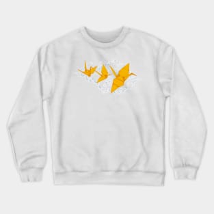 The flight of origami Crewneck Sweatshirt